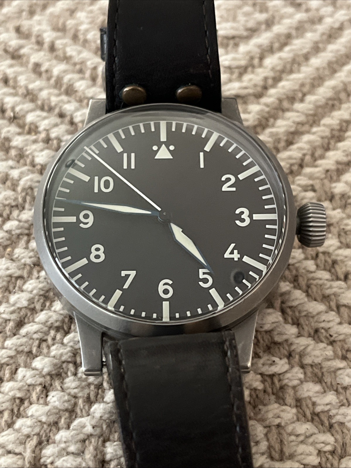 Rare Laco Original Replika 55mm Limited Edition Pilot Watch No. 30/50