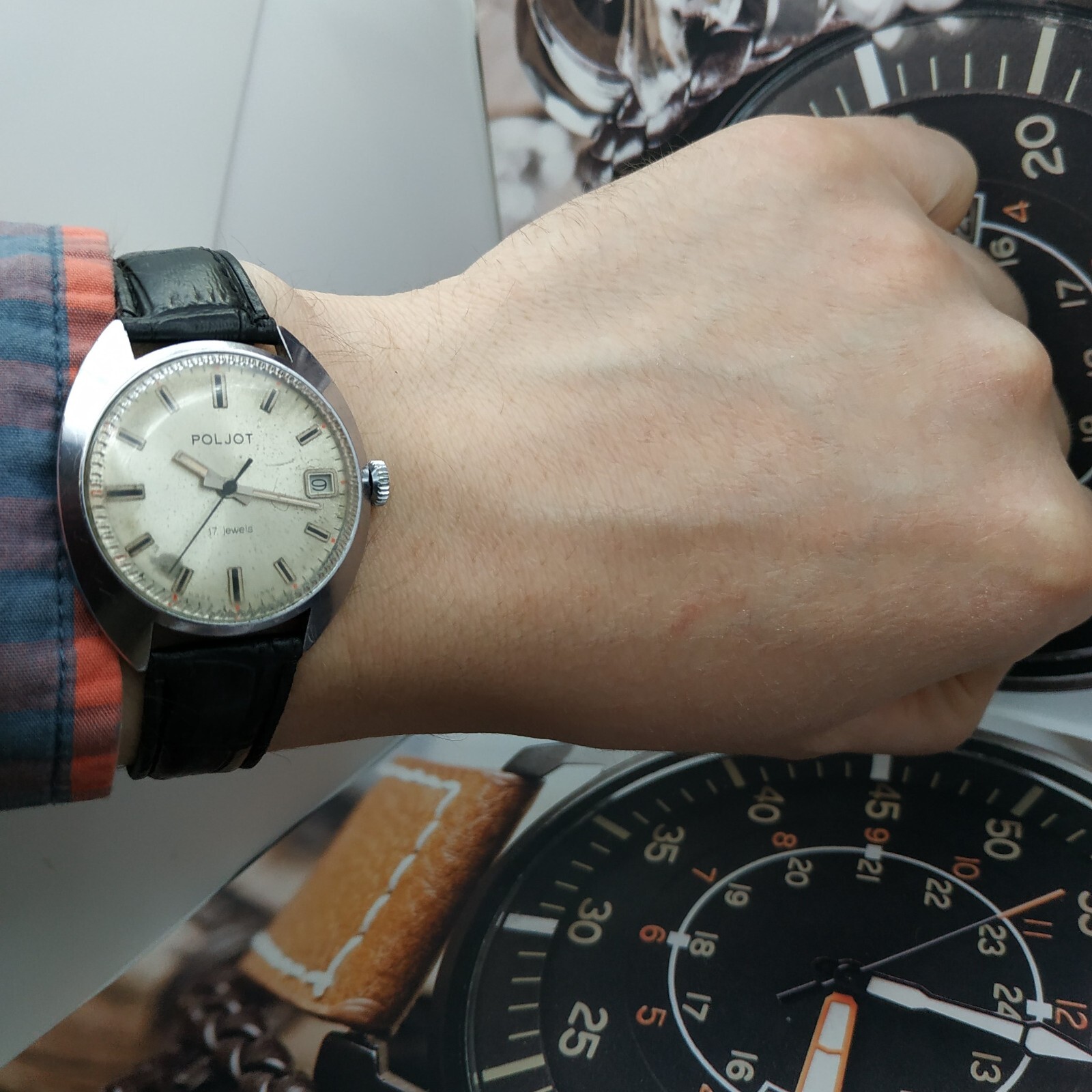 Dress Men’s Watch POLJOT Vintage USSR Mechanical SERVICED Retro Soviet Union ☭