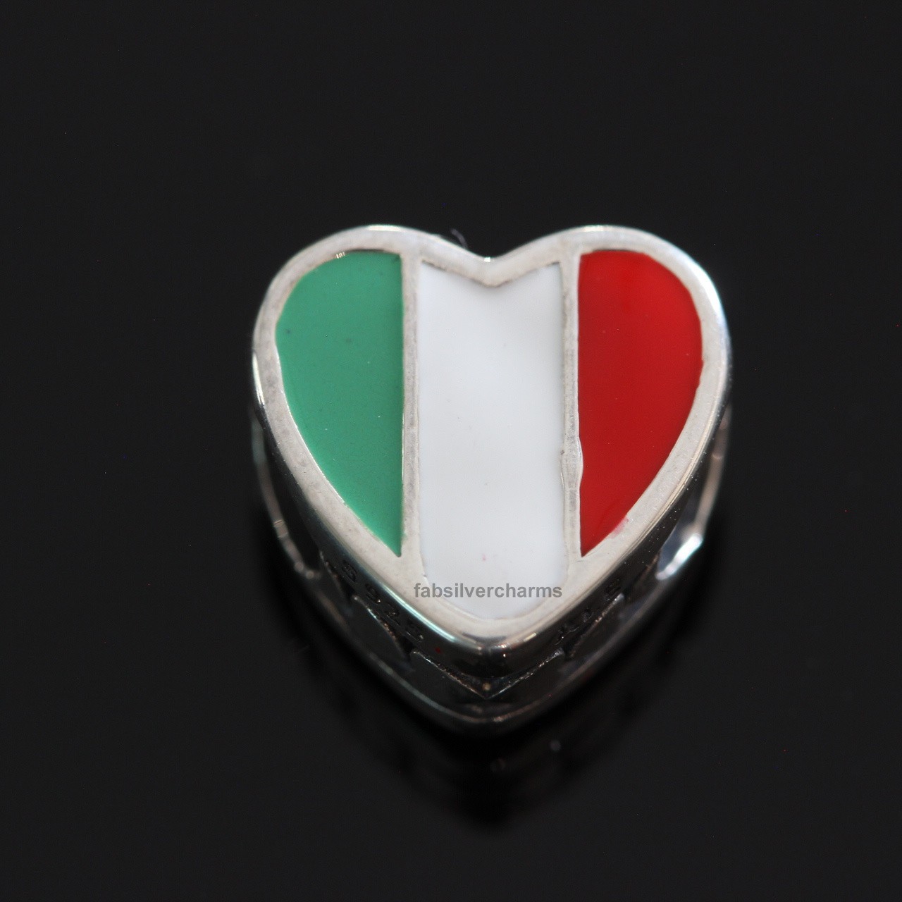 Authentic Pandora Italy Flag Heat 🇮🇹 Charm + BOX