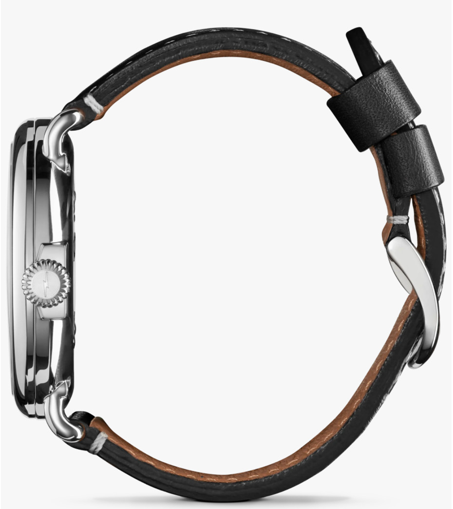 Shinola Runwell 47mm Polished Stainless Steel | Black Face | Argonite 1069