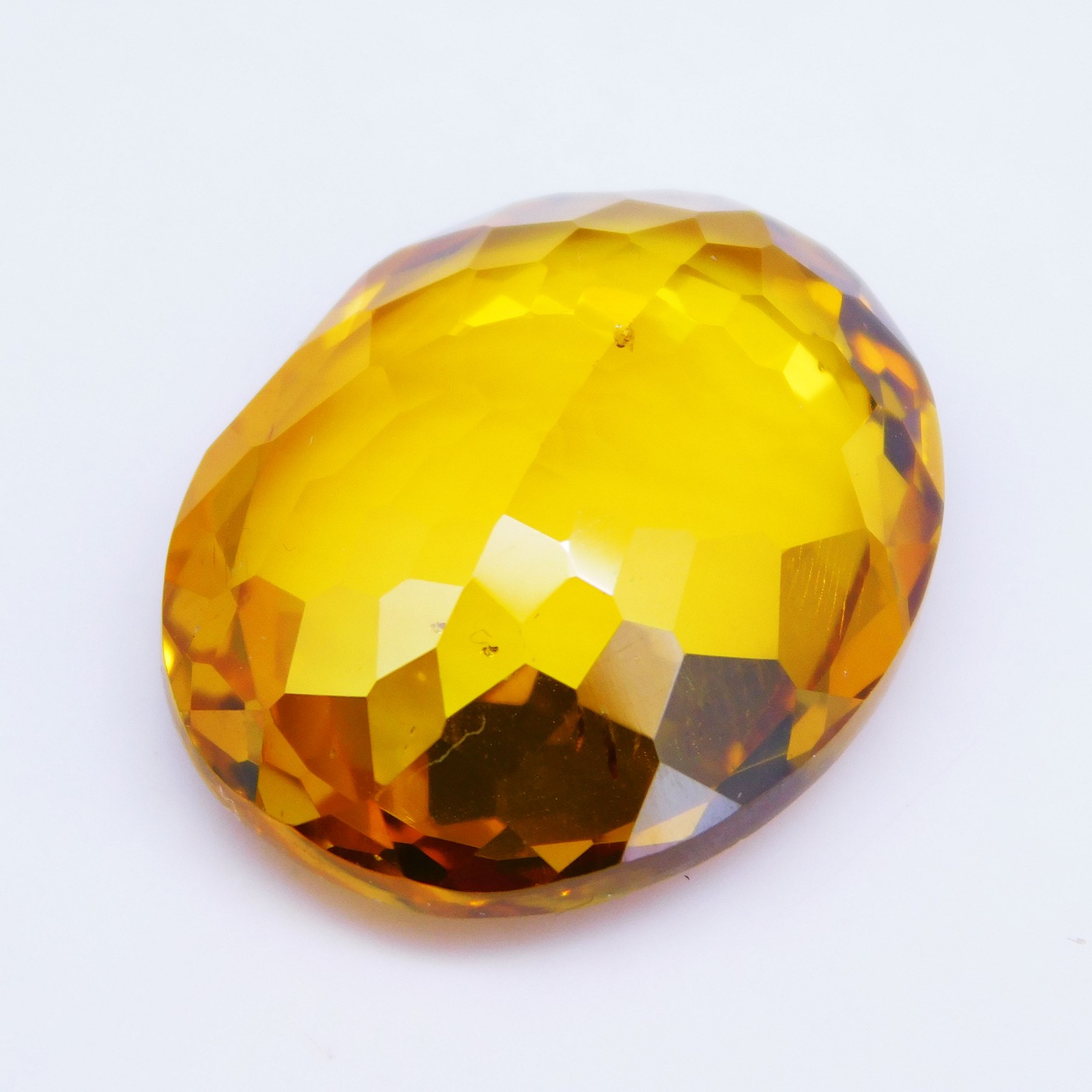 37.40 Cts Natural Yellow Sapphire Oval Cut Certified Loose Gemstone