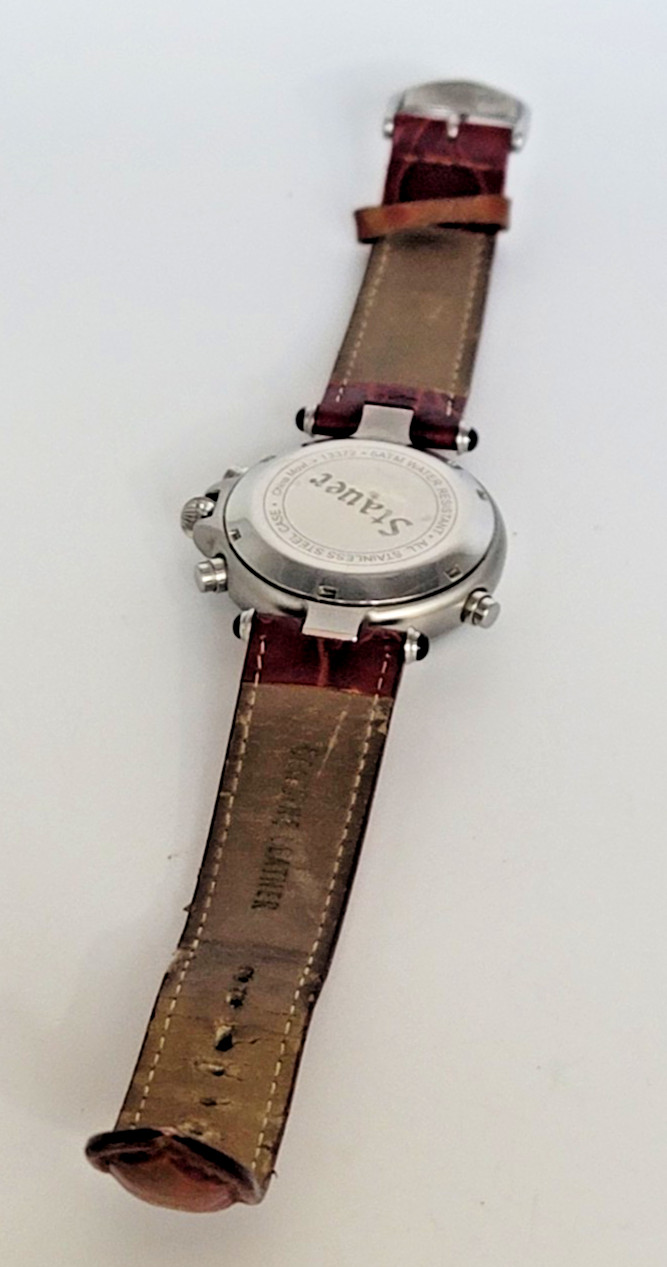 Stauer Men’s Automatic Chronograph Wristwatch 13372 Vintage – Moon Phase SB8