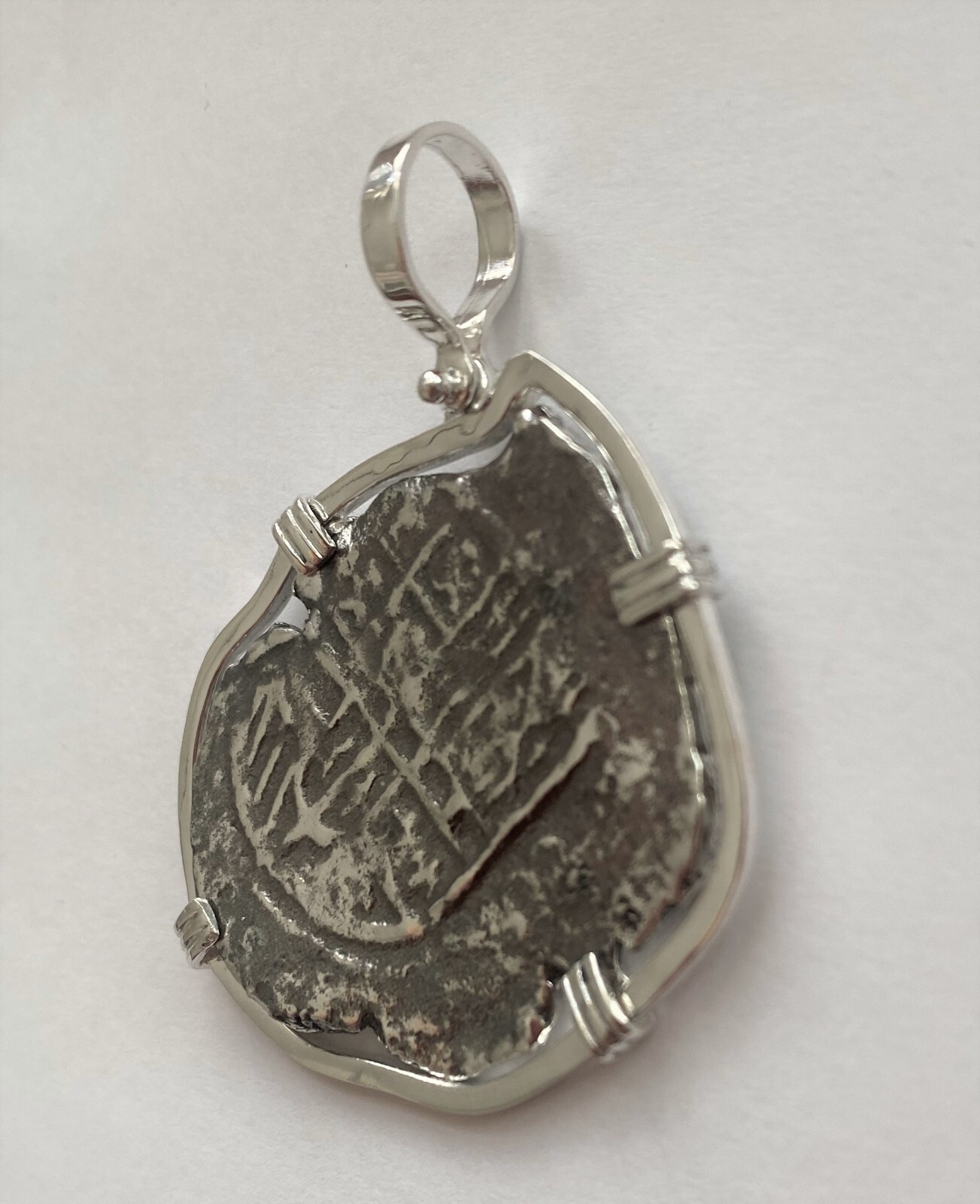ATOCHA Era Coin 8 Reale “Tortuga Shipwreck” Réplica Coin Sterling Silver Frame