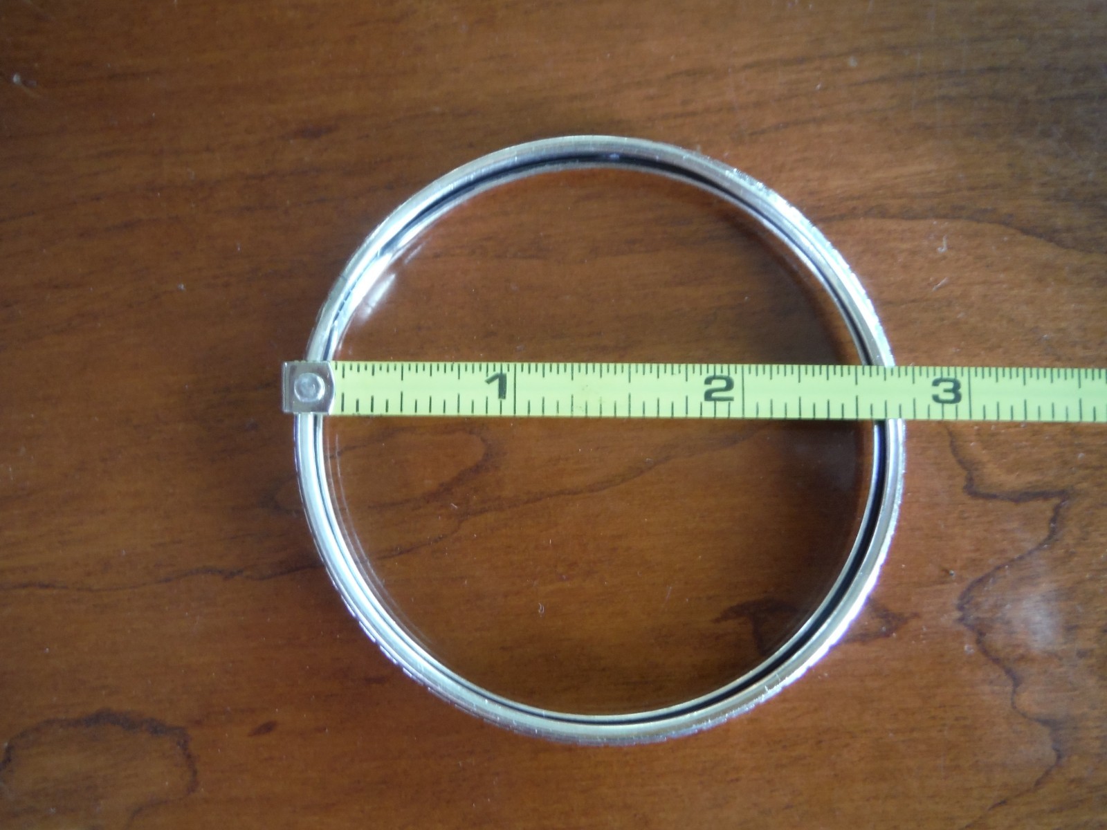 Vintage Beau Silver Bangle – 1/4 Inch Wide
