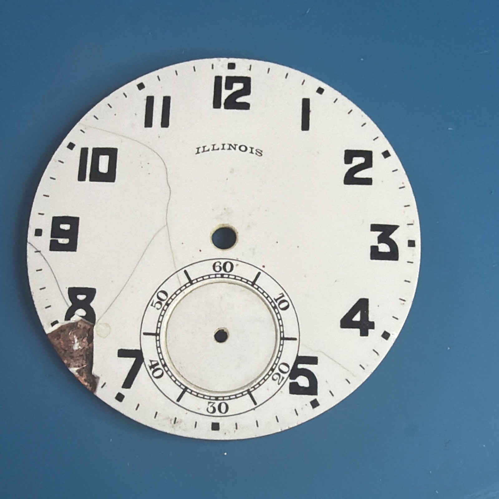 Illinois grade 405 model 3 Pocket Watch Movement 17j 12s Not Running!!