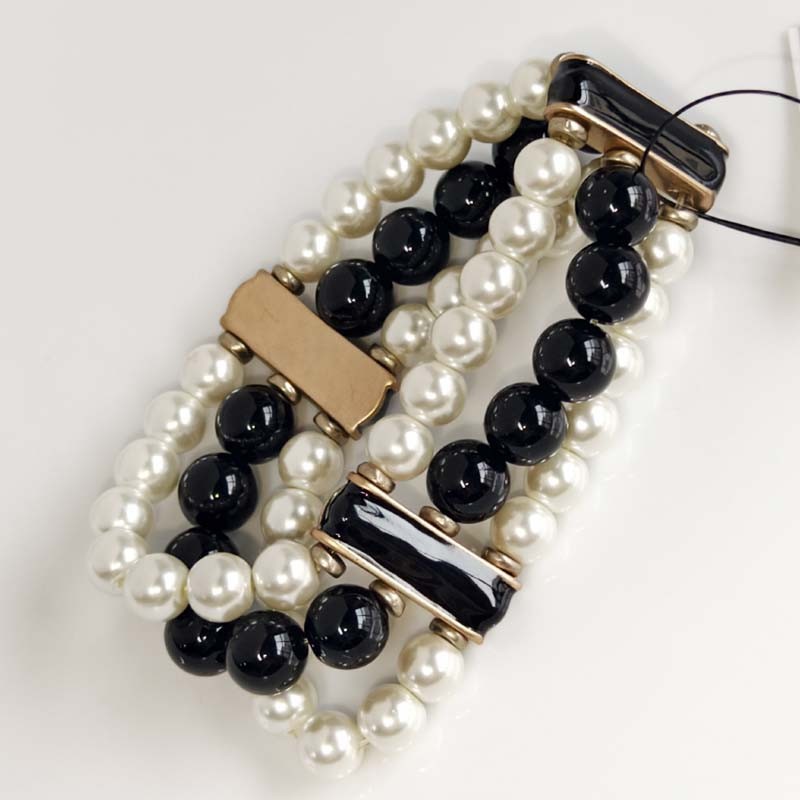 Chicos Beads Stretch Statement Bracelet Chic Women Party Vacation Jewelry Gift