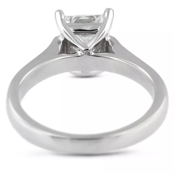 Solitaire Engagement Ring 14K Gold 3.05 Carat Princess Lab-Grown Diamond G VS1