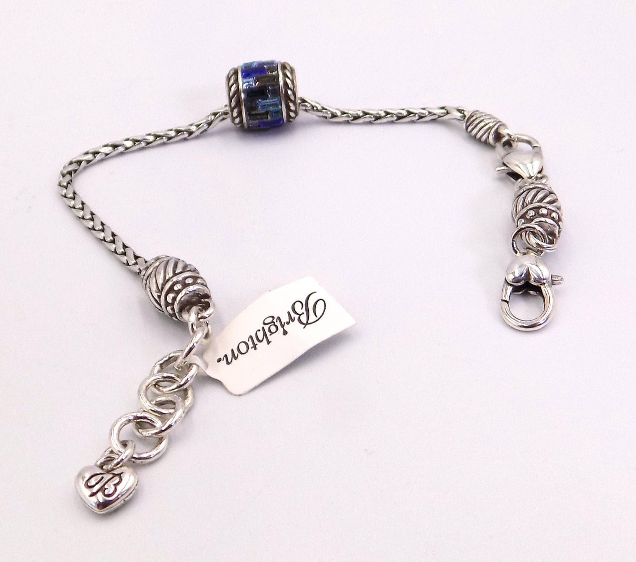 Brighton Barrel Slide Bracelet Includes Blue Bead NWT Last One