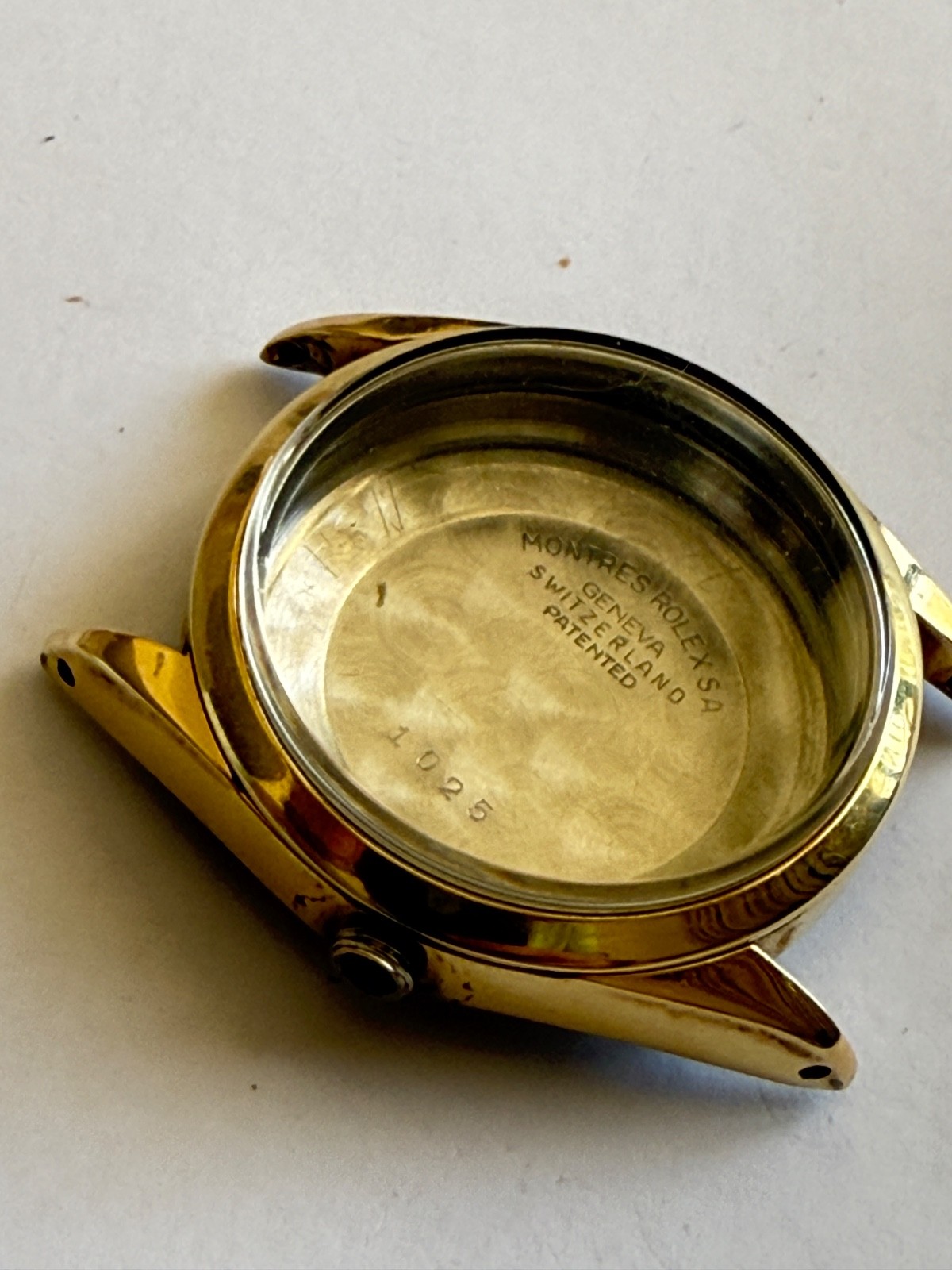 Rolex Oyster Perpetual ref 1025 14k Gold Capped SS Case 34MM used condition