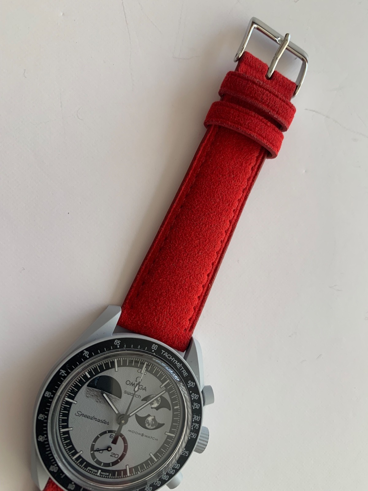PEBRO ALCANTARA watch strap RED 4 sizes 100% Vegan