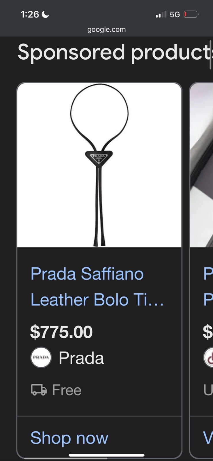 PRADA Saffiano Leather Bolo Neck Tie Triangle Logo Tech Adjustable Red Q9