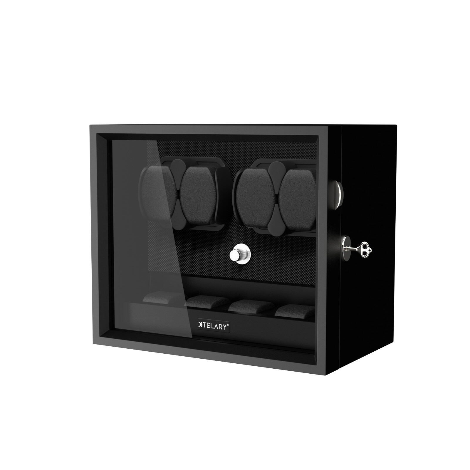 Automatic LED Watch Winder Single 4+4/6+6/8+4/12+6 LED Display Storage Watch Box