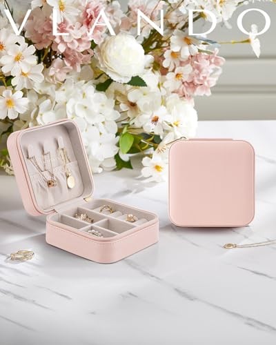 Travel Jewelry Case – Teacher Appreciation Gifts – Small Jewelry S 1 Pink