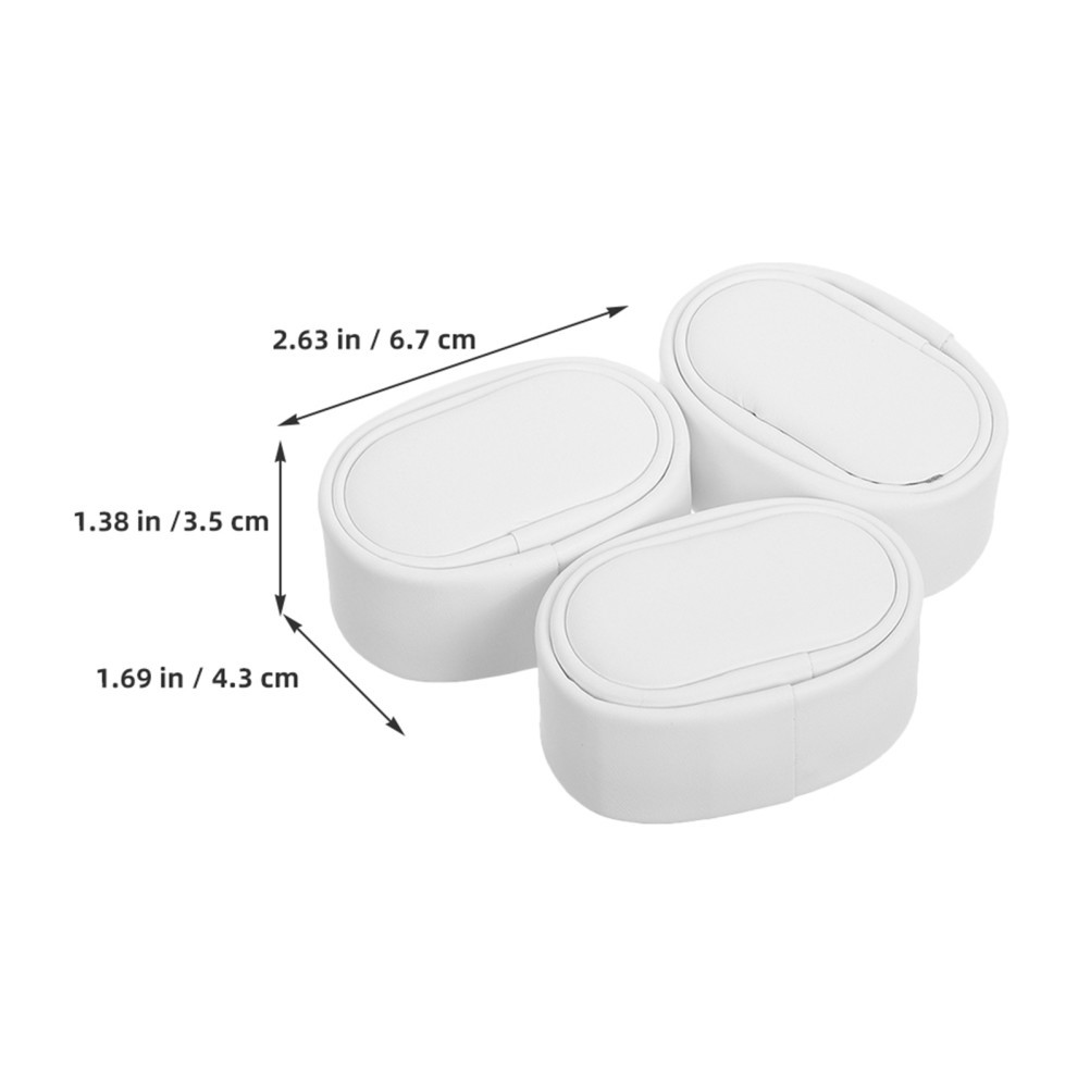 6Pcs Durable White PU Watch Pillow Inserts Small Soft Cushions for Watch Boxes