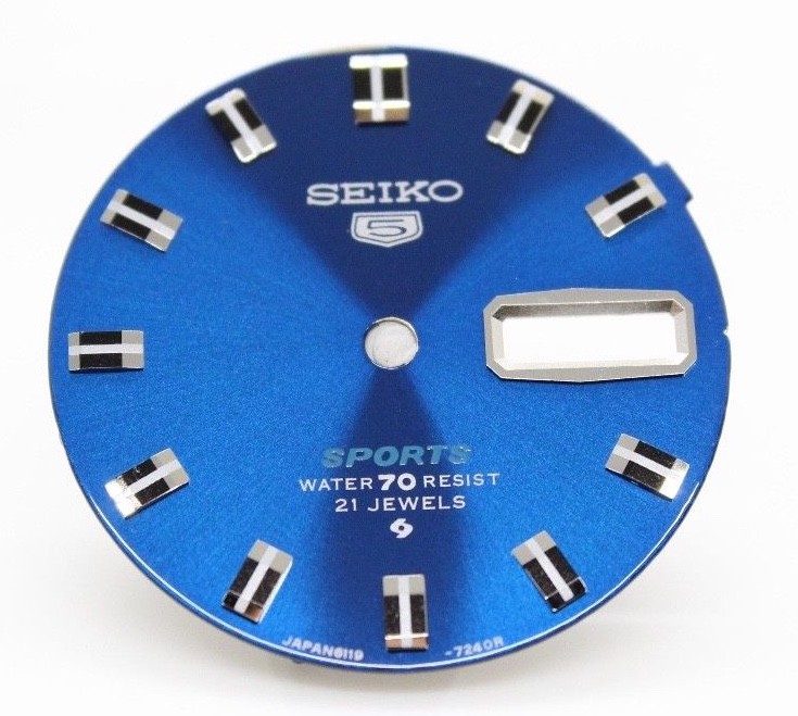 Blue Dial for Vintage Seiko Rally 6119-7170 , 6119-7173 Diver Sport 6119 diver