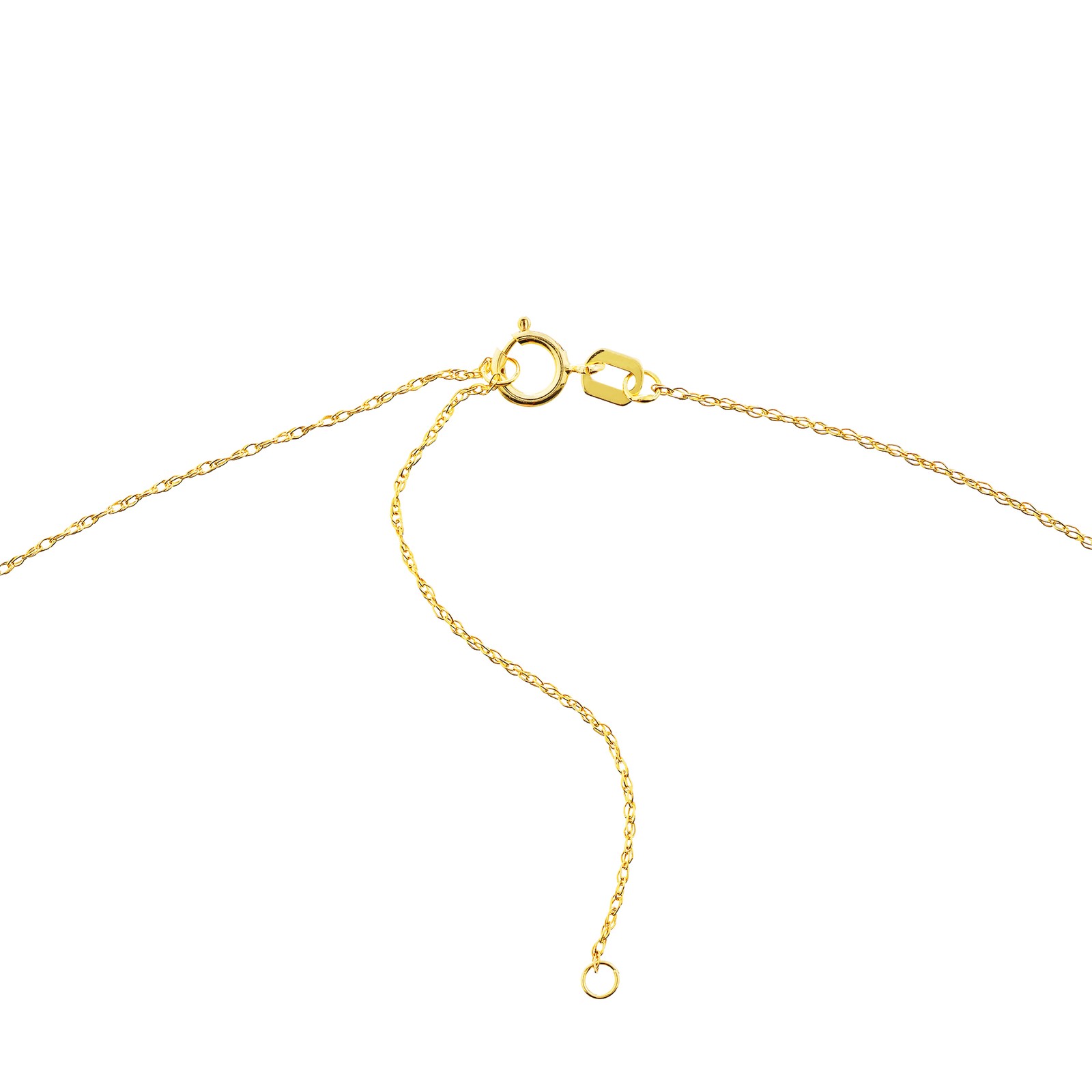 Mini Fleur De Lis Adjustable Chain Necklace Real 14K Yellow Gold Up to 18″