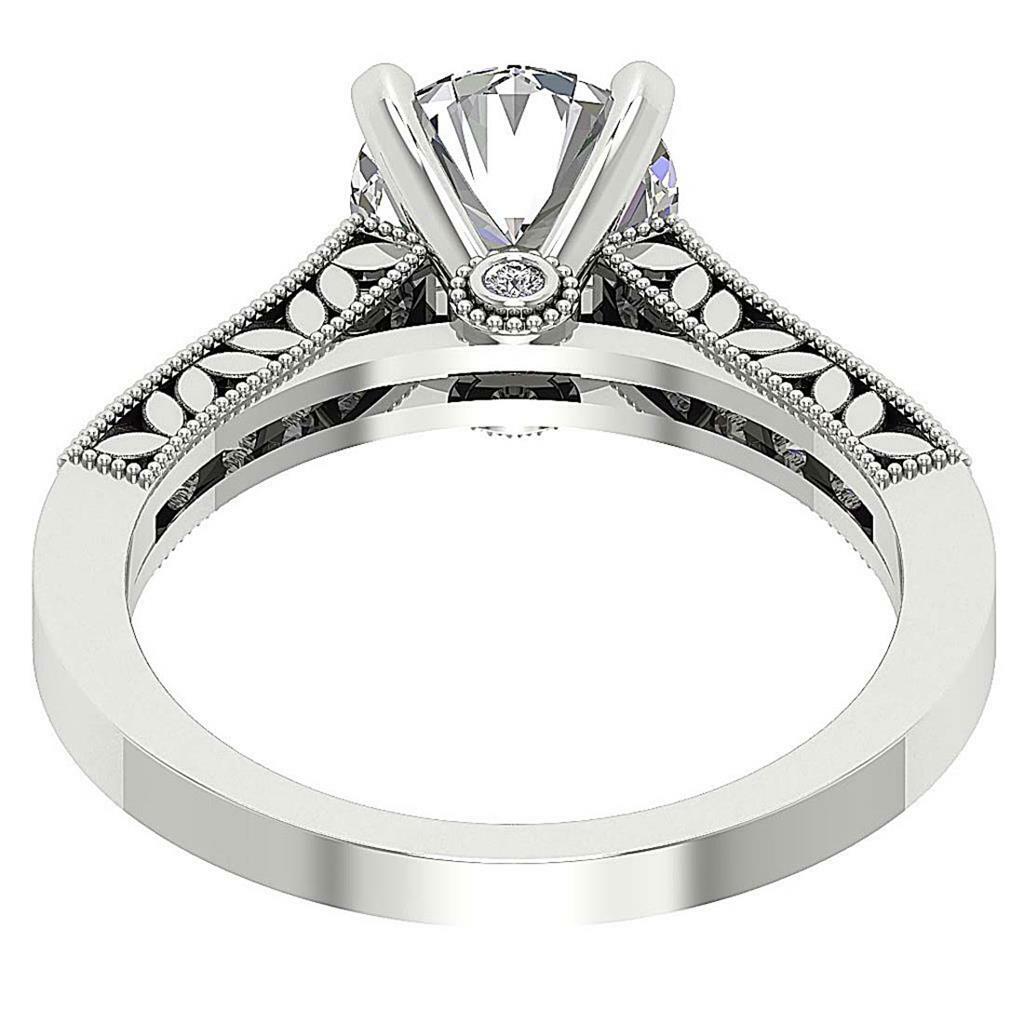 Solitaire Anniversary Ring I1 G 1.40 Ct Round Diamond 14K Yellow Gold 6.40 mm