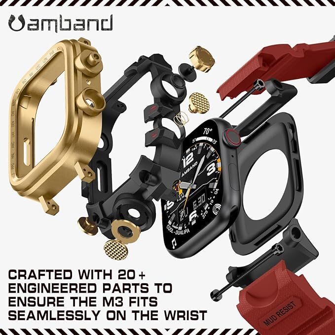 Luxury Rugged Metal TPU Case+Band Strap For iWatch Series 10 9 8 7 6 5 SE Ultra