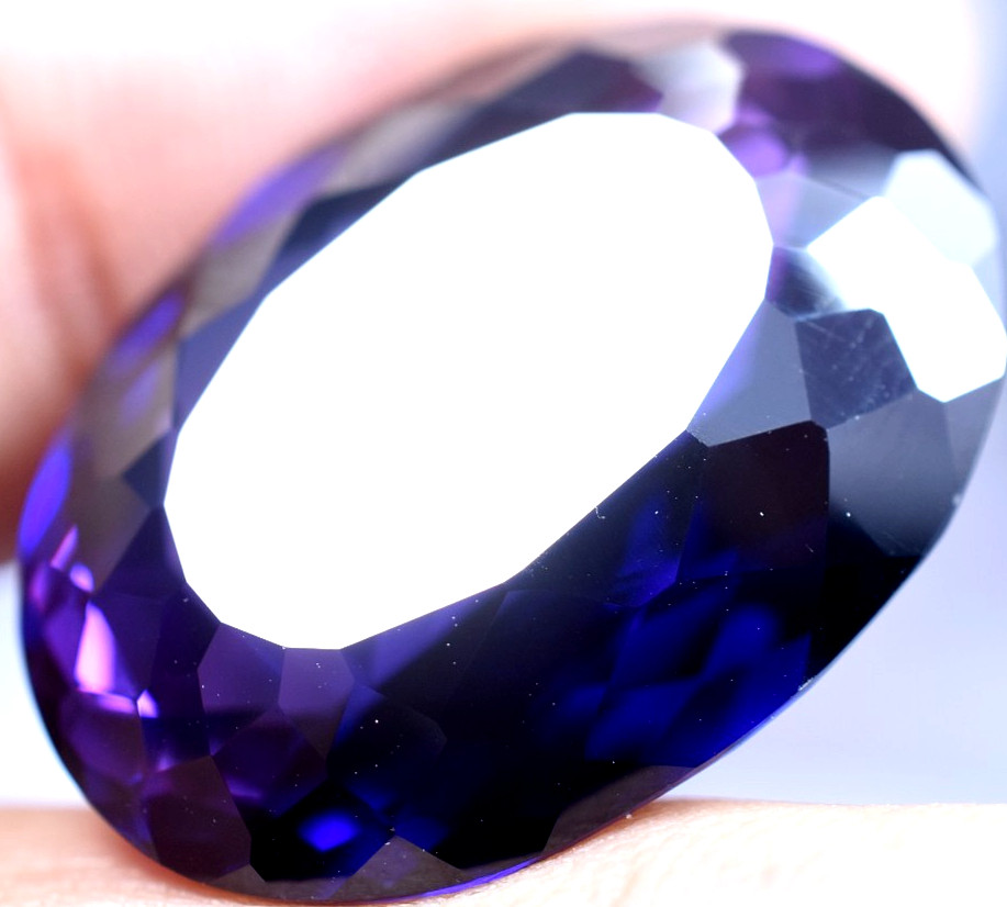 Natural 42.44 Ct Boysenberry Sapphire GGL Certified fabulous Loose Gemstone