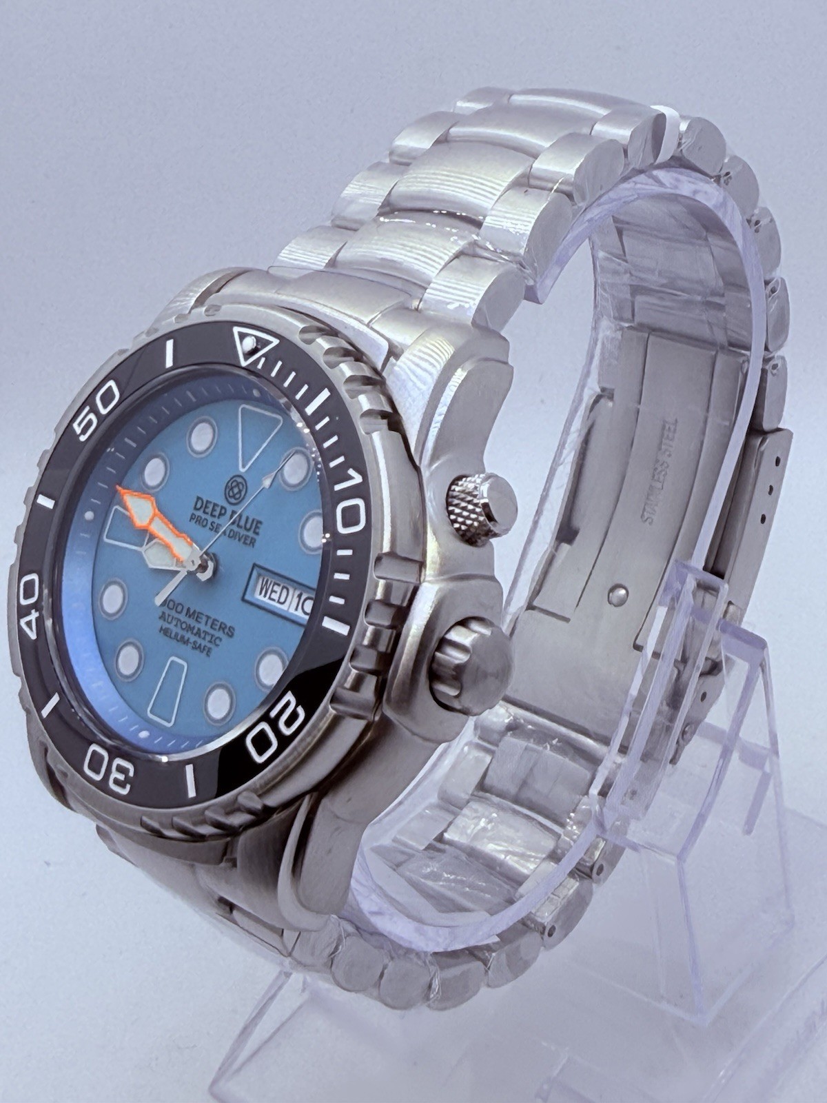 Deep Blue PRO SEA DIVER 1000M AUTO DIVE WATCH-BLUE FULL LUME DIAL/NEW‼️