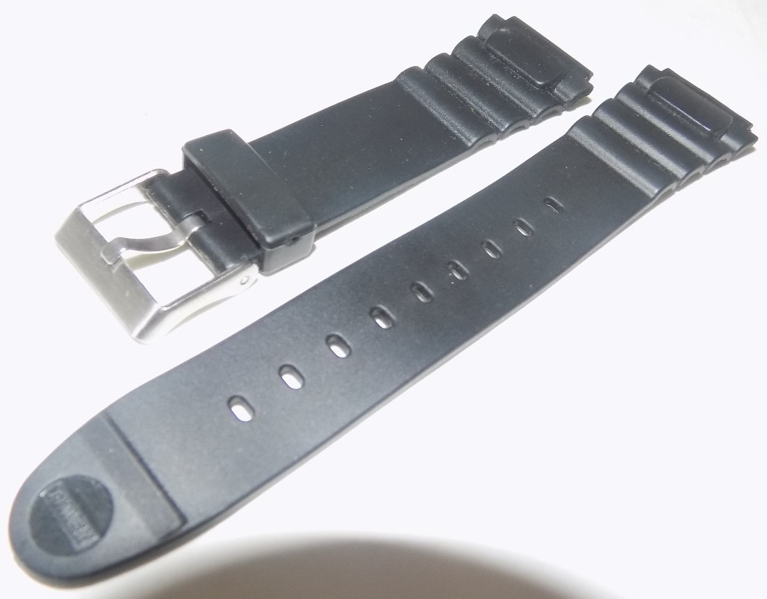 8 3/8″ 183mm Length Black Water Resistant Sport 18mm Watch Band Fits Digital LED