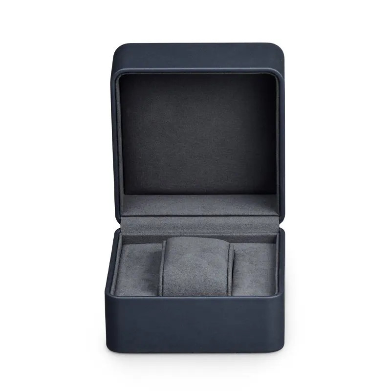MISHITU Grids Watch Box PU Leather Watch Case Holder Organizer Storage Box for Q