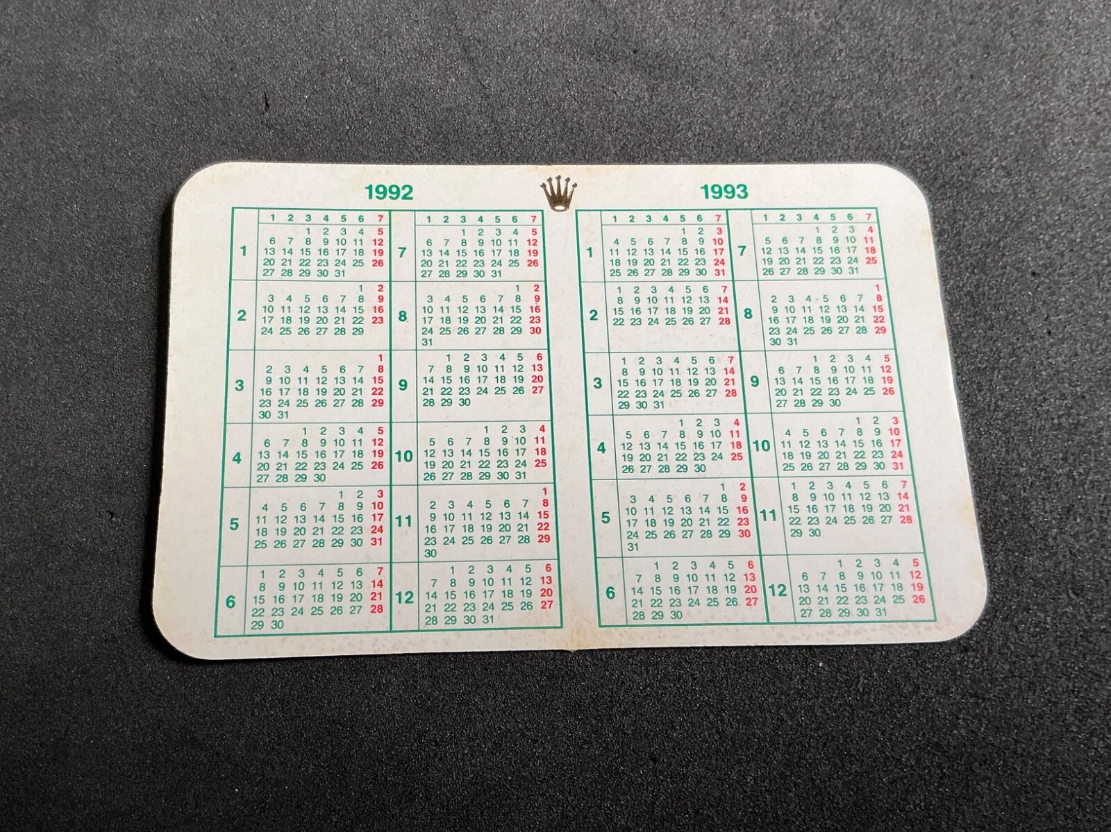 Authentic ROLEX CALENDAR CARD 1985 – 2006 – Choose Date For GMT Daytona Day-Date