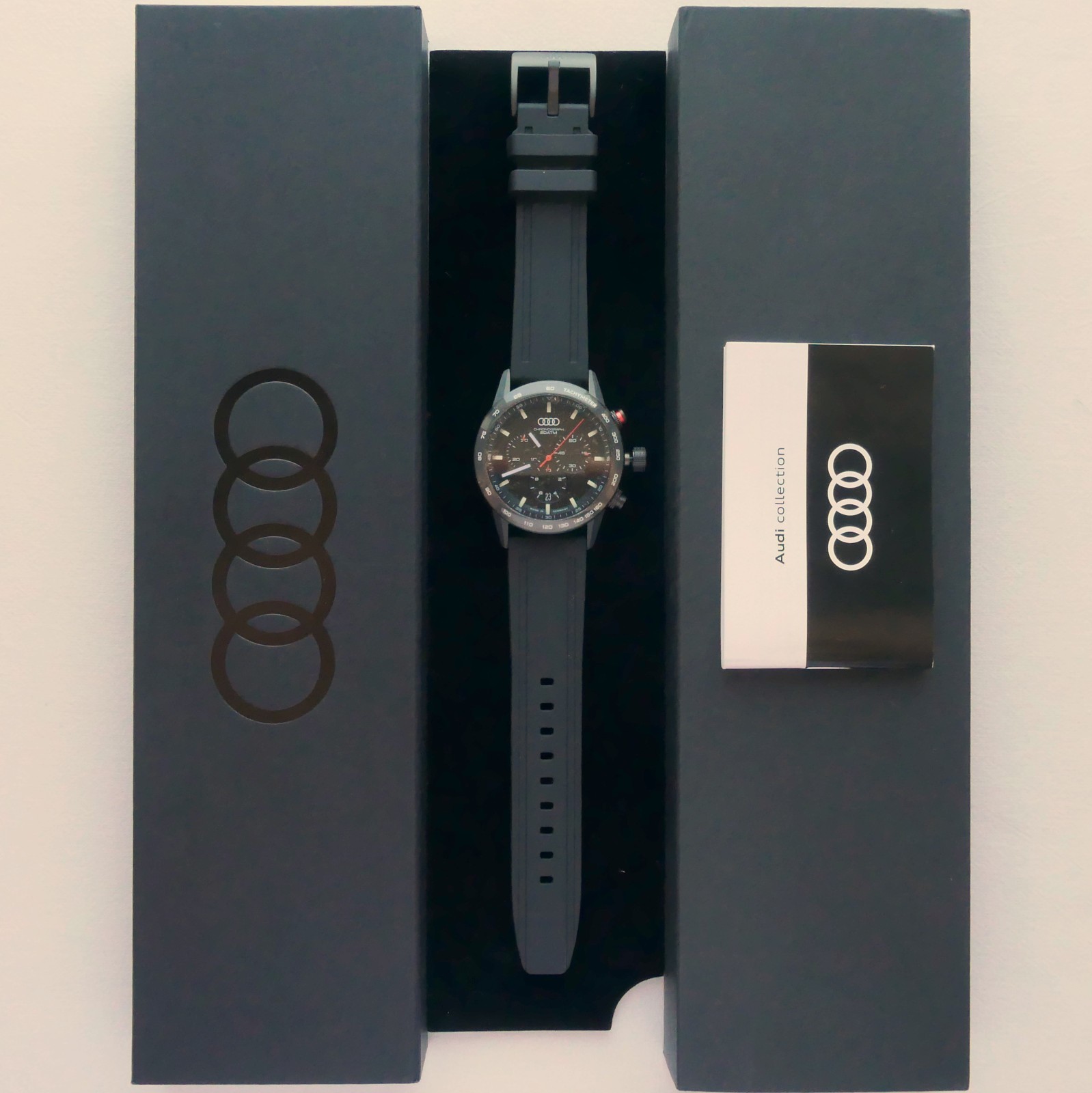 Audi Sport Driver Diver Racing Car Accessory Chronograph Made in Germany Watch