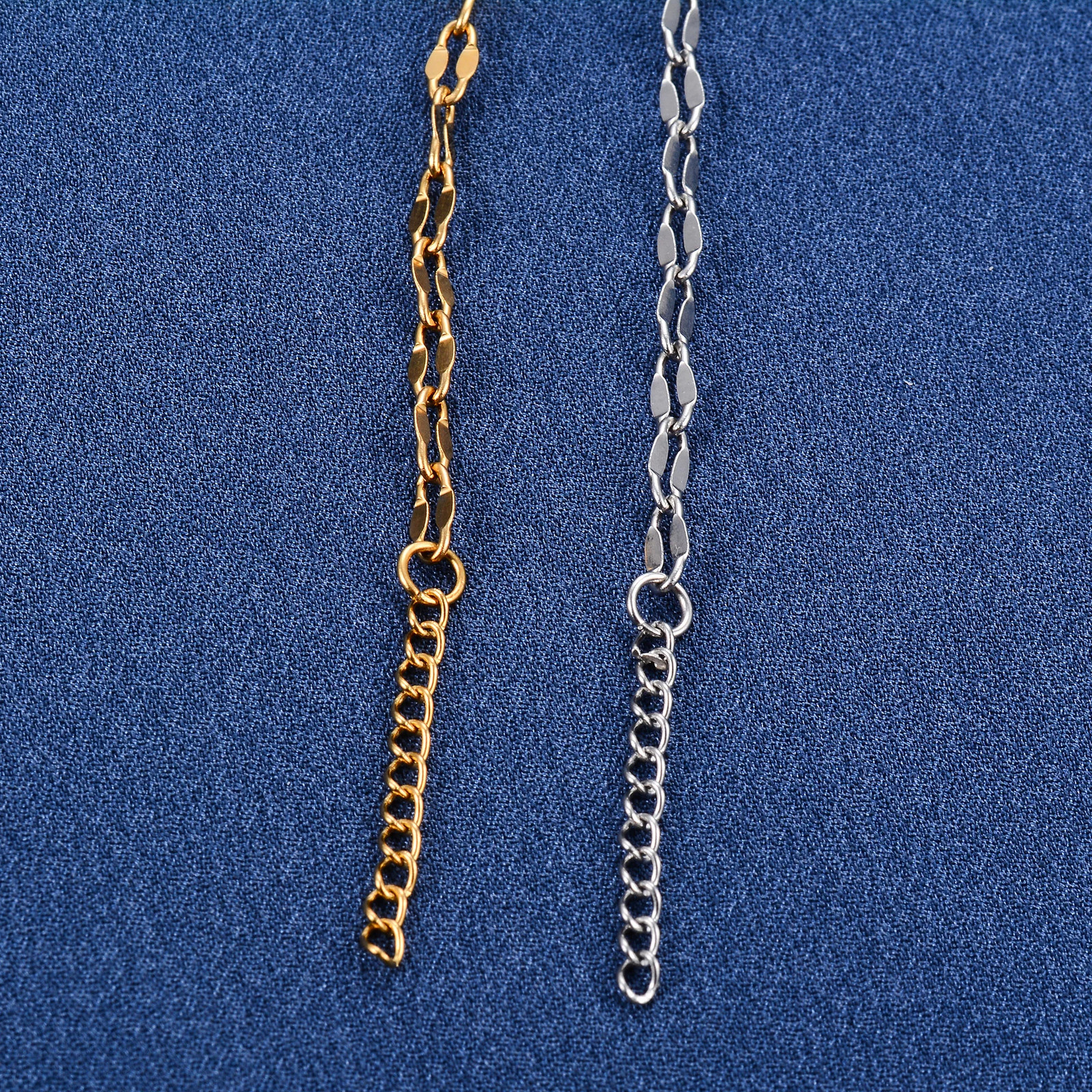 4mm Lips Shape Hand Chain Stainless Steel Bracelet for Women Metal Jewelry Gold