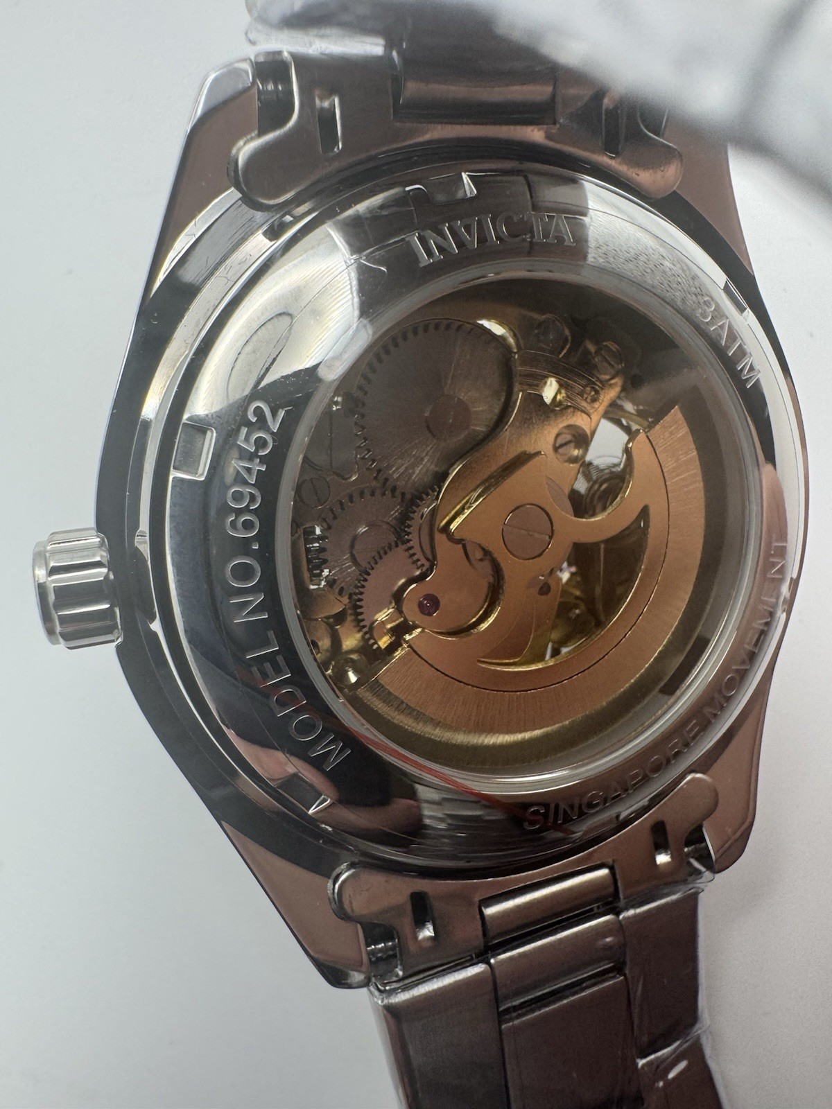 Invicta S1 Rally (69452) Automatic Skeleton Dial 100m Green Tachymeter SS 45mm