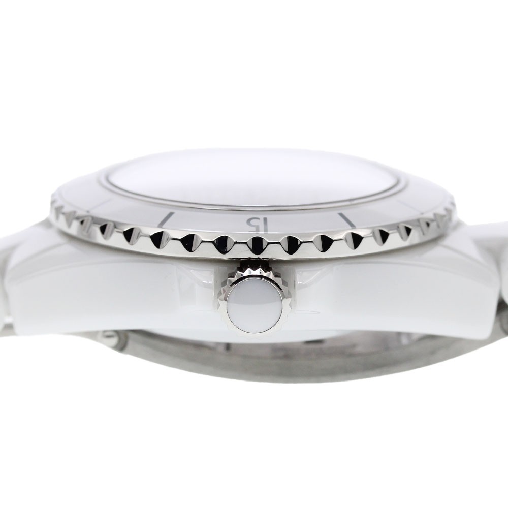 CHANEL J12 H5703 White ceramic 12P diamond white Dial Quartz Ladies Watch_902798