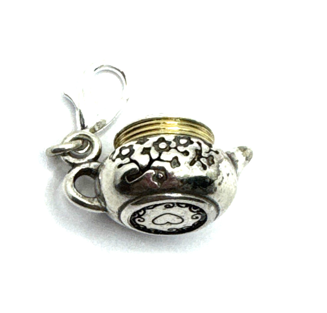 Brighton China Tales Teatime Tradition Cafe Chinese Food Silver Snap Charm
