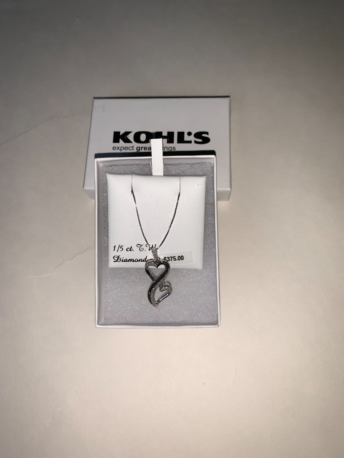Love Is Forever 1/5 CTW Diamond Heart Pendant Necklace Sterling Silver 18″