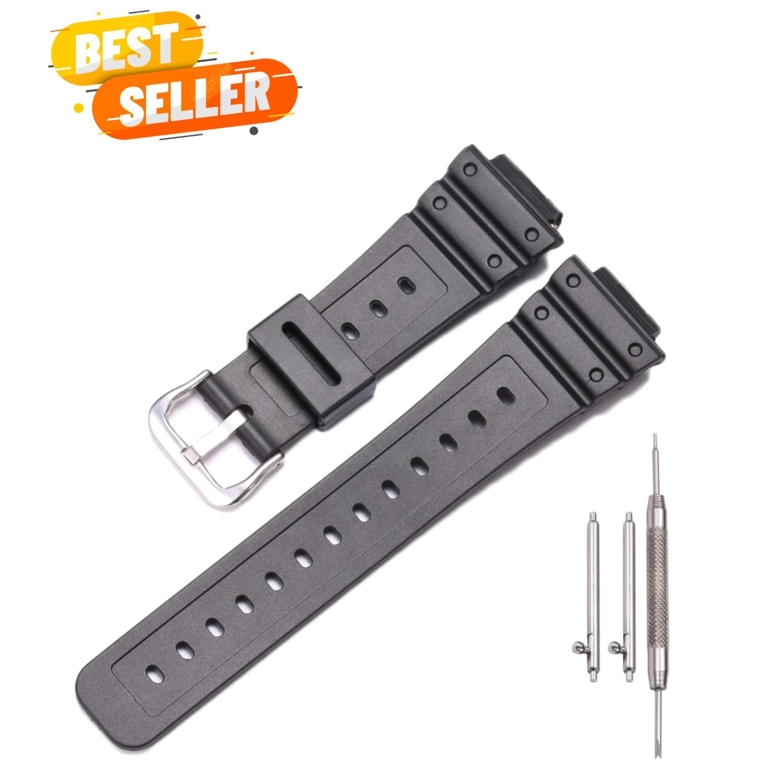 Black Replacement Bracelet for G-Shock GA2100/GA-2110 – Waterproof & Stylish