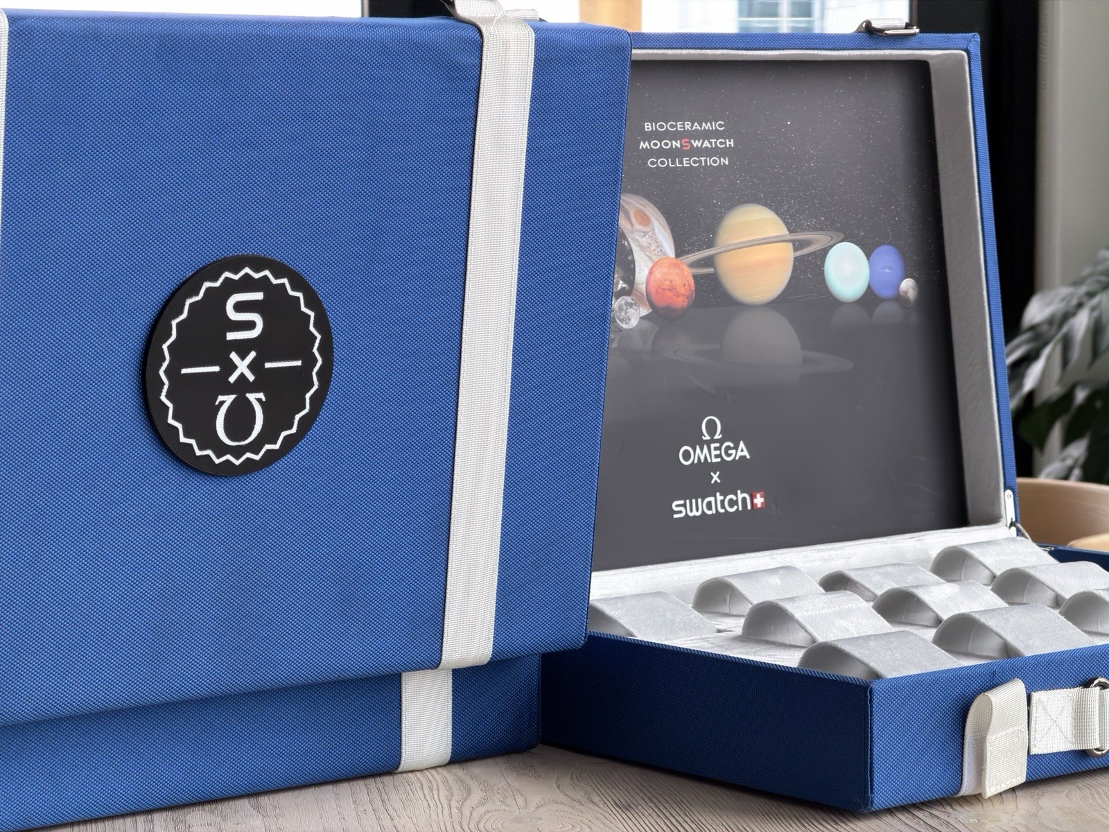 Omega x Swatch Mission to the MoonSwatch Suitcase Display Box