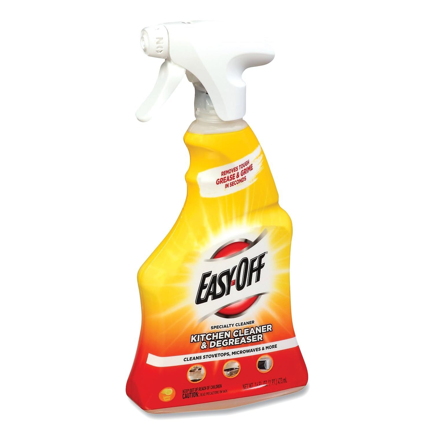 Easy Off Specialty Kitchen Degreaser Cleaner, 16 Fl Oz (Pack of 1), Clear