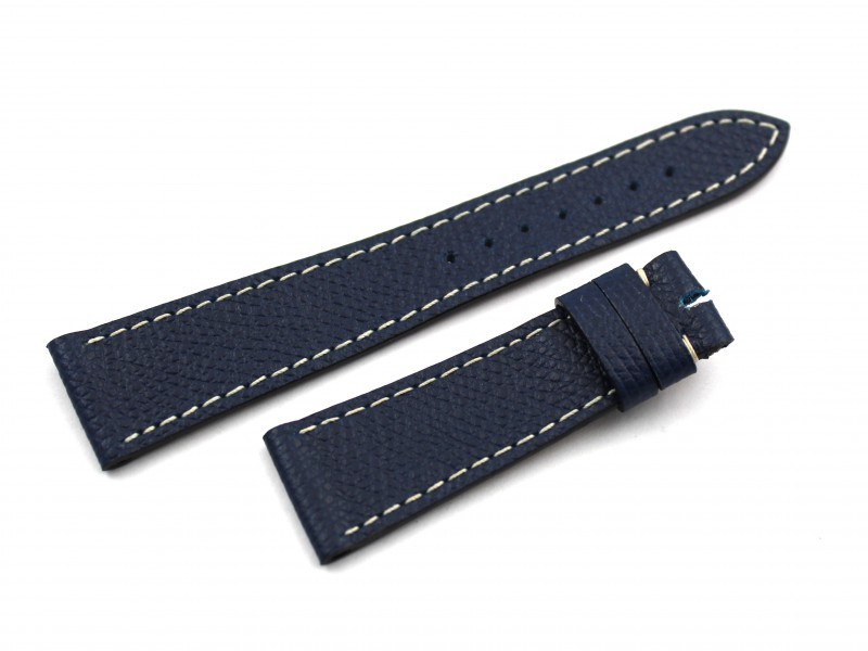 Genuine Hammered Leather Straps Blue Flat Various Sizes Handmade Parts New