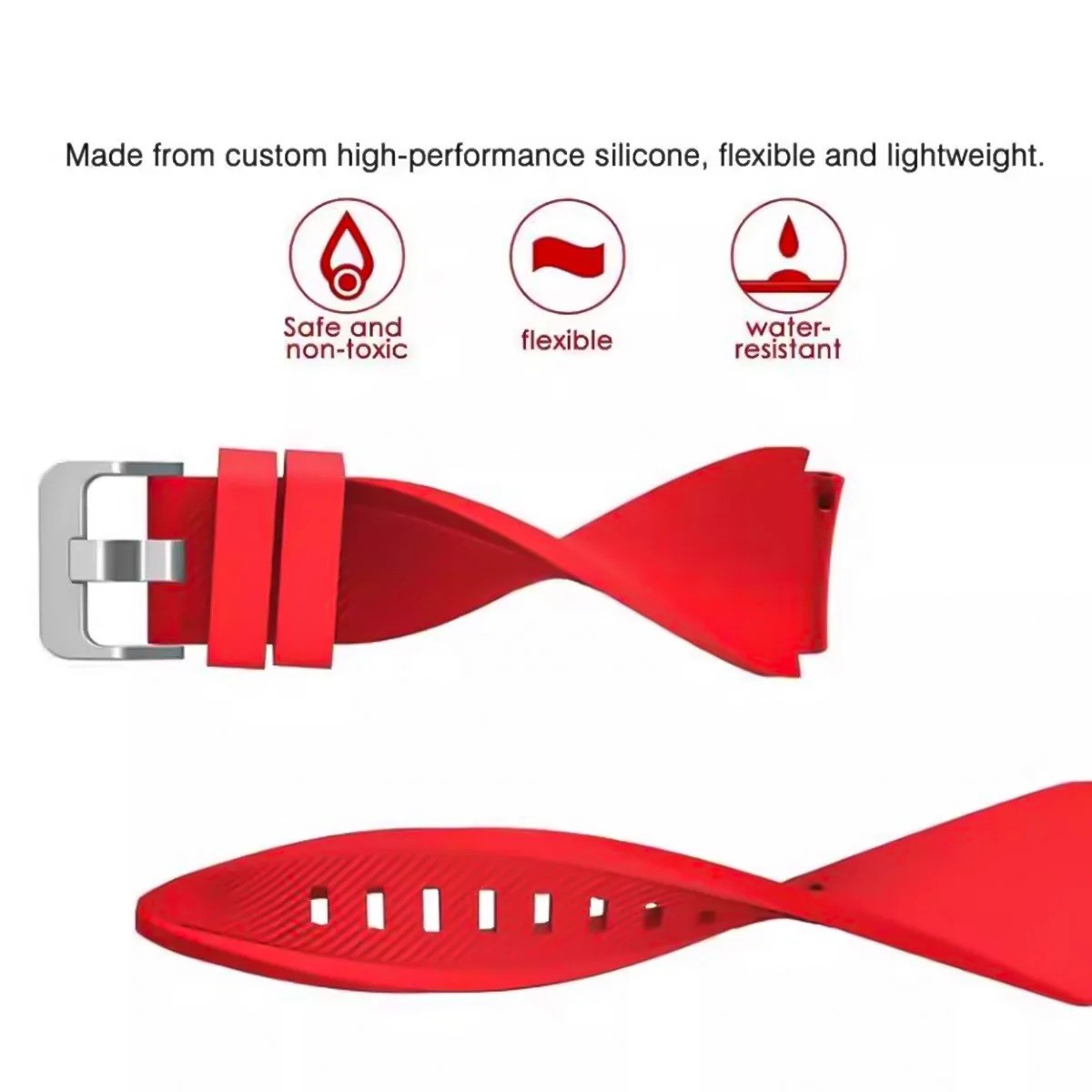 Silicone Watch Strap for Samsung Galaxy Watch 8 40mm 44mm 8 Classic 46mm Band