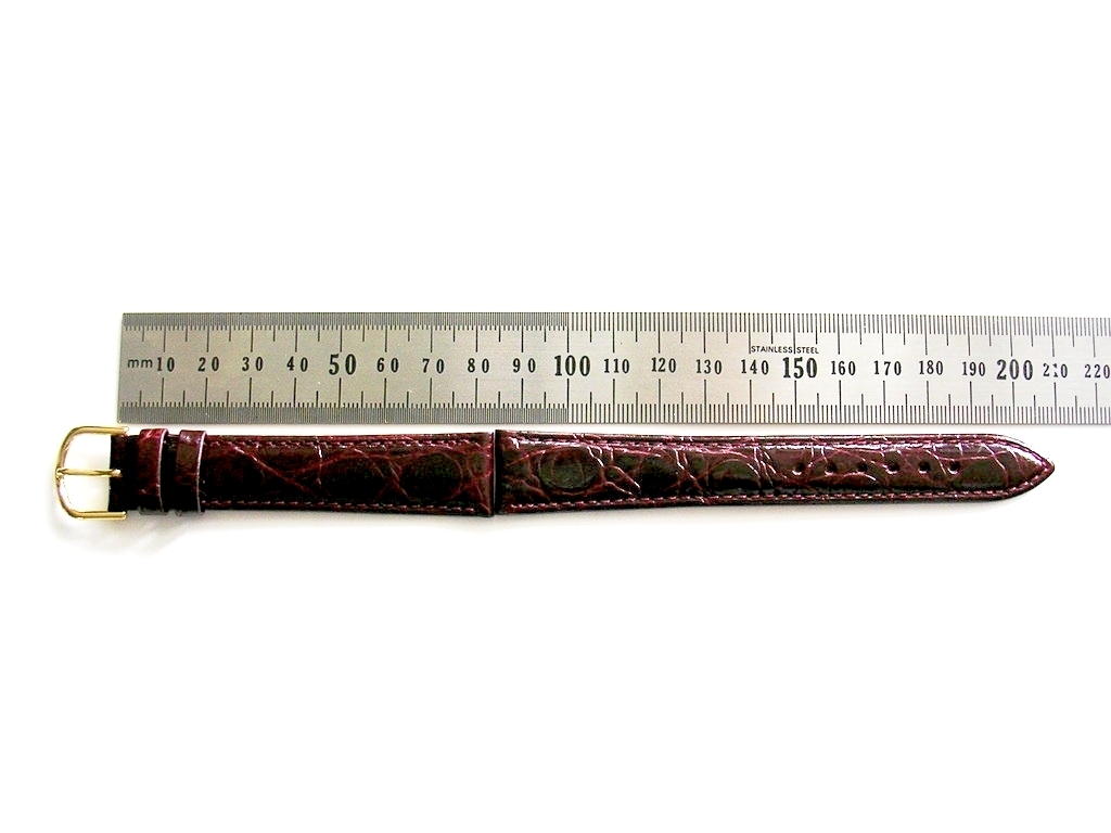 16 17 18 19 Alligator calf XL Extra Long Black Brown watch band strap IW SUISSE