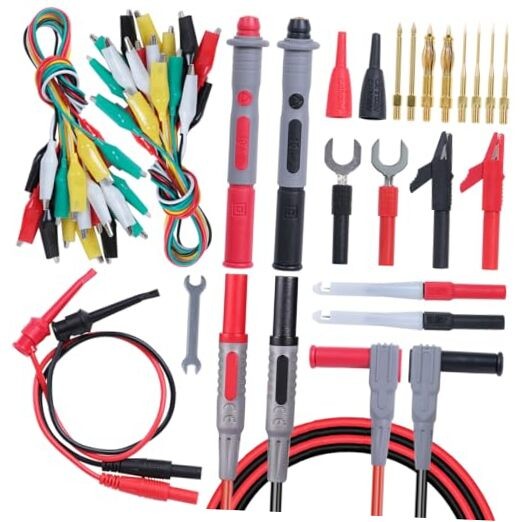 45 Pcs Multimeter Leads Kit – Professional and Upgraded Test Leads TKDTL4506