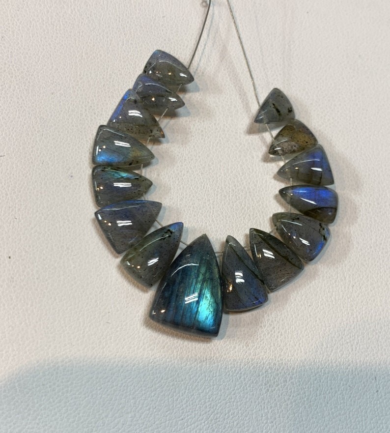 AAAA Labradorite Gemstone, Briolettes Blue Fire Shape Size 6.50×10-12.50×18.50MM