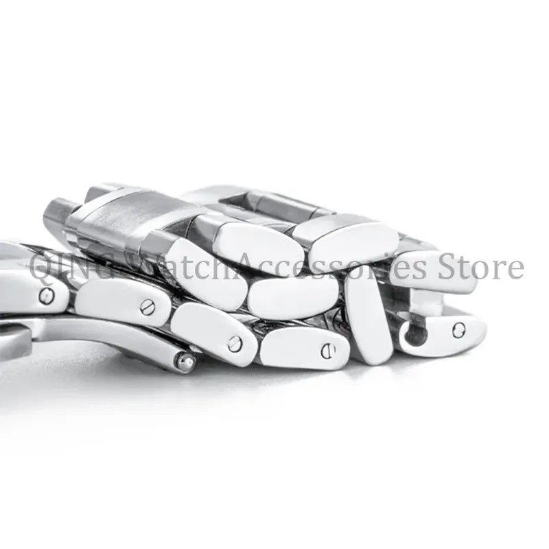 12-24mm Solid Stainless Steel Watch Band Strap Flat Arc End Butterfly Clasp Univ