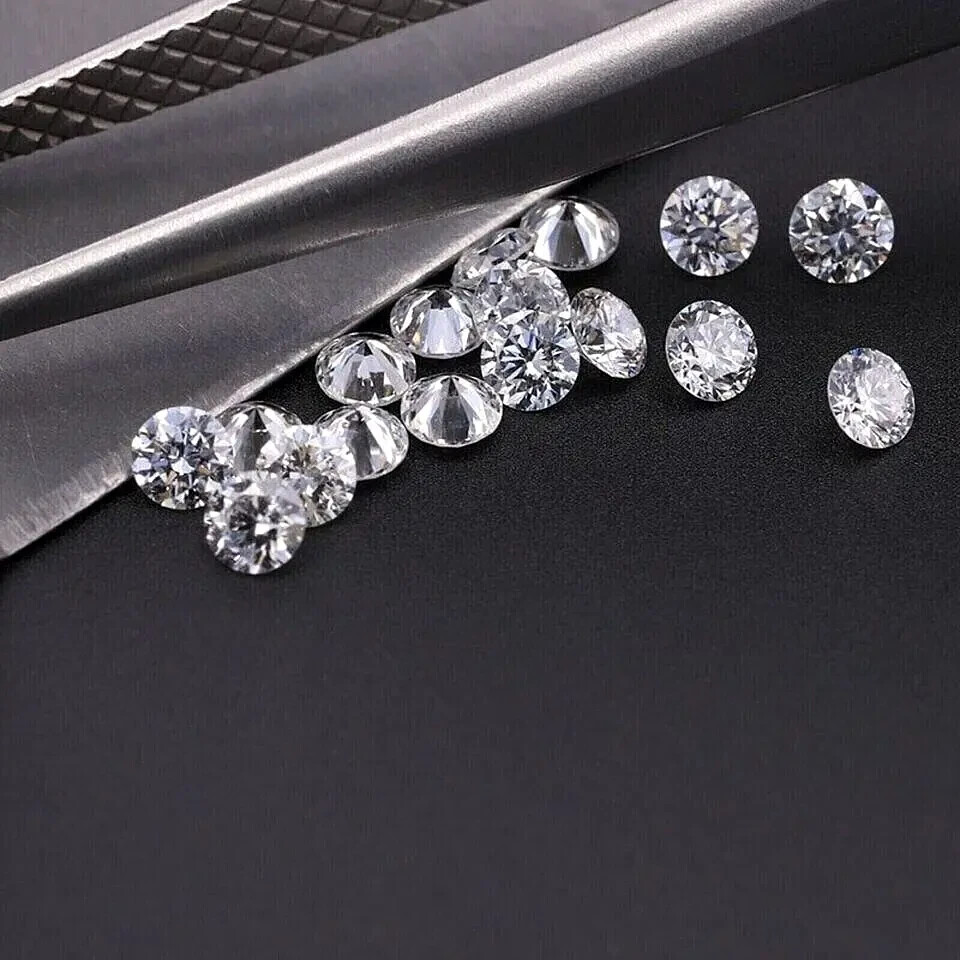 100 PCS Loose Lab Grown CVD Diamond 3.00 MM Round D Color, IF CLARITY Certified