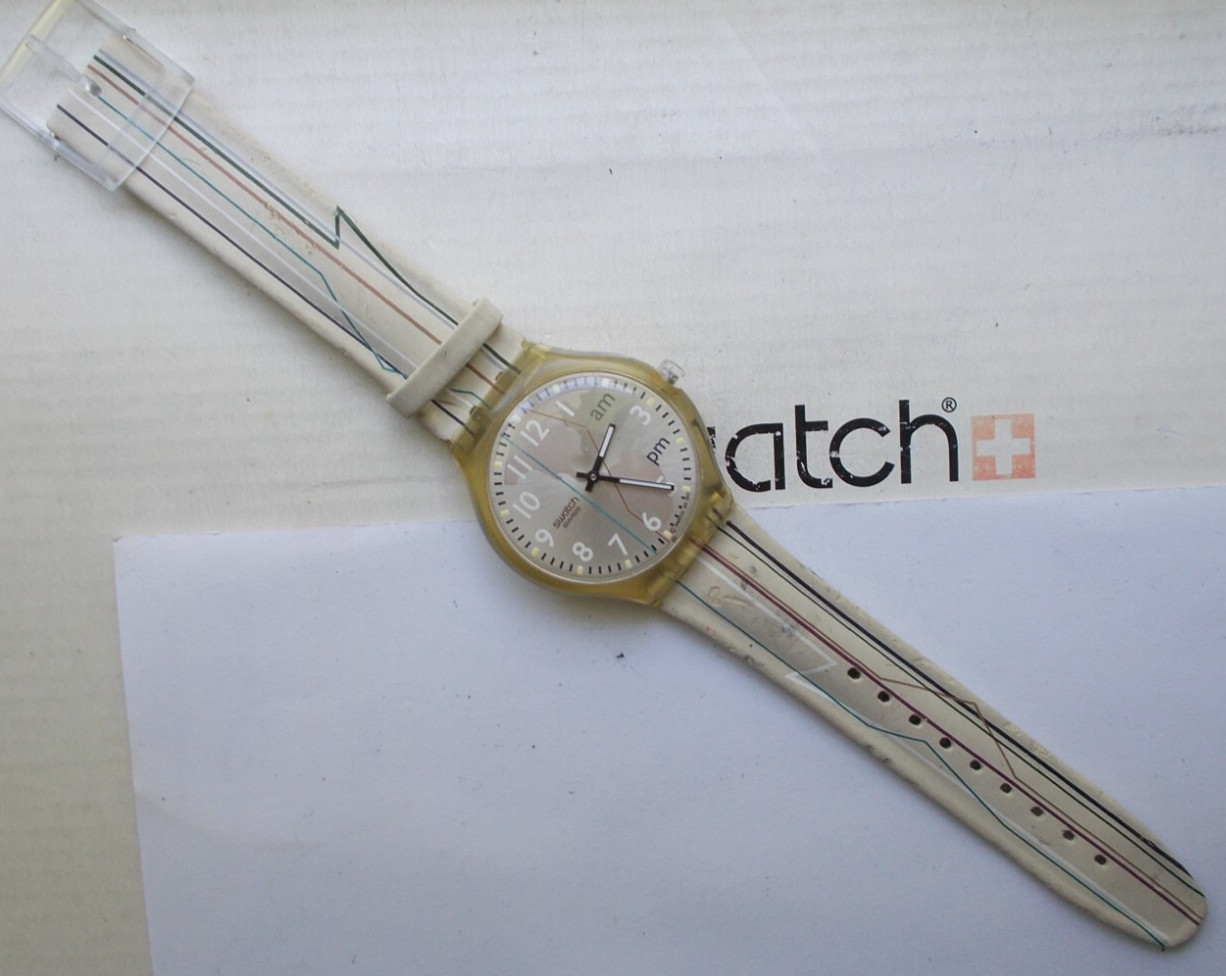 SWATCH TOUCH ” JET SETTING ” EXCELLENT VINTAGE WOW L@@K