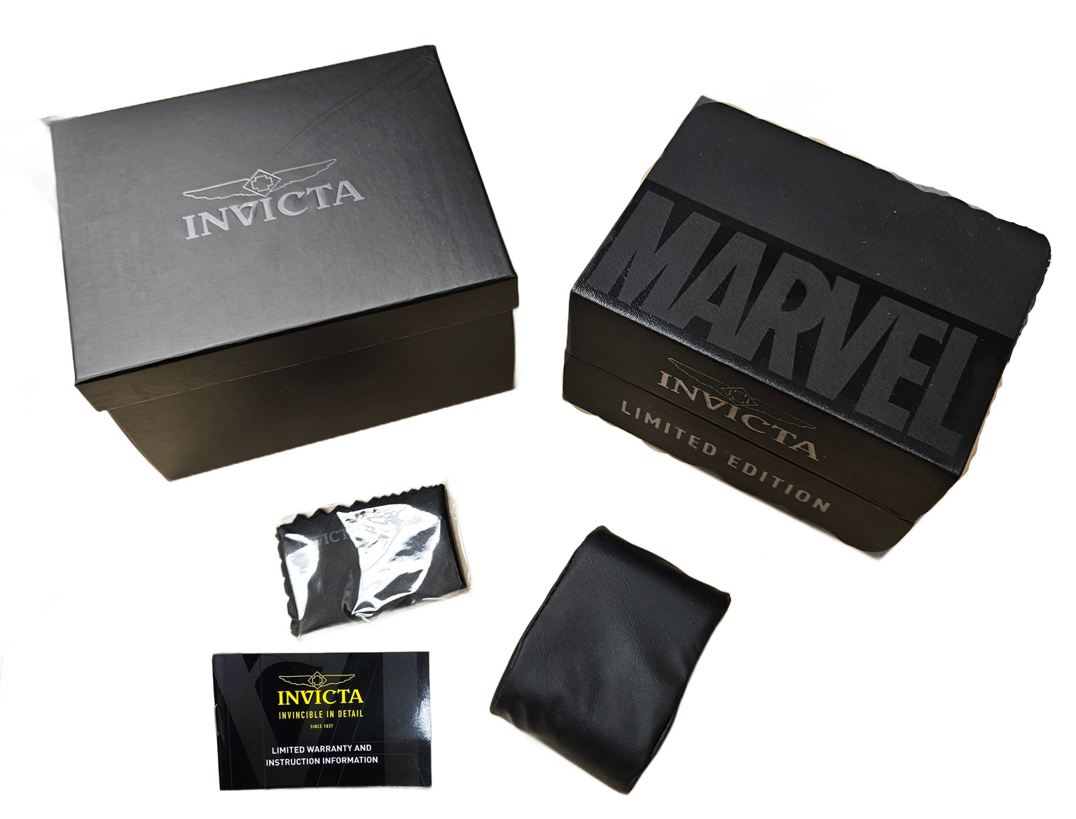 NEW RARE LIMITED EDITION INVICTA MARVEL WATCH BOX WITH WARRANTY MANUAL
