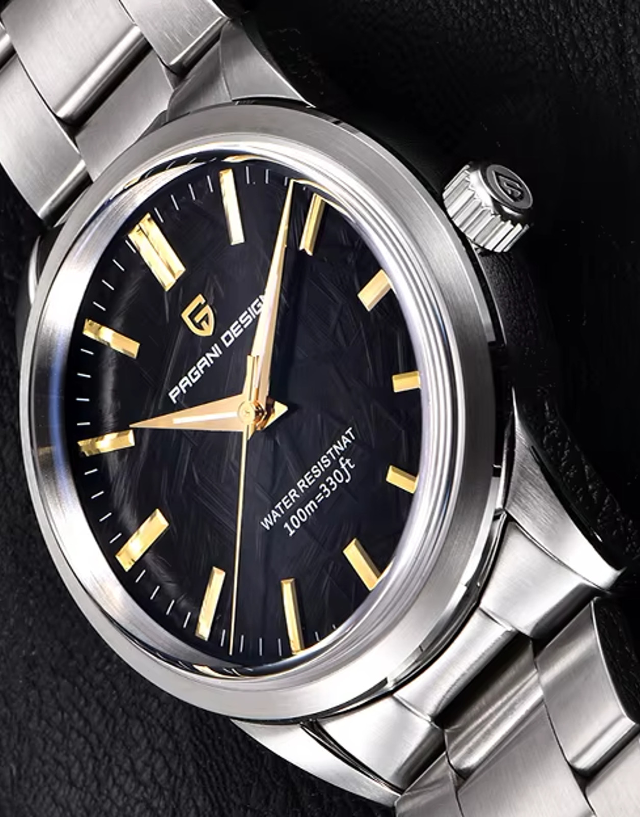 Pagani Design 1734 40mm Luxurious Dress Meteorite Dial Sapphire 10ATM Seiko VH31