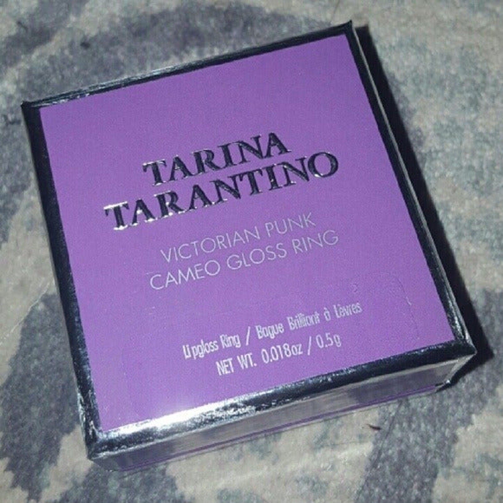 Tarina Tarantino Victorian Pink Cameo Gloss Ring ~ Cameo Gloss Box Removable