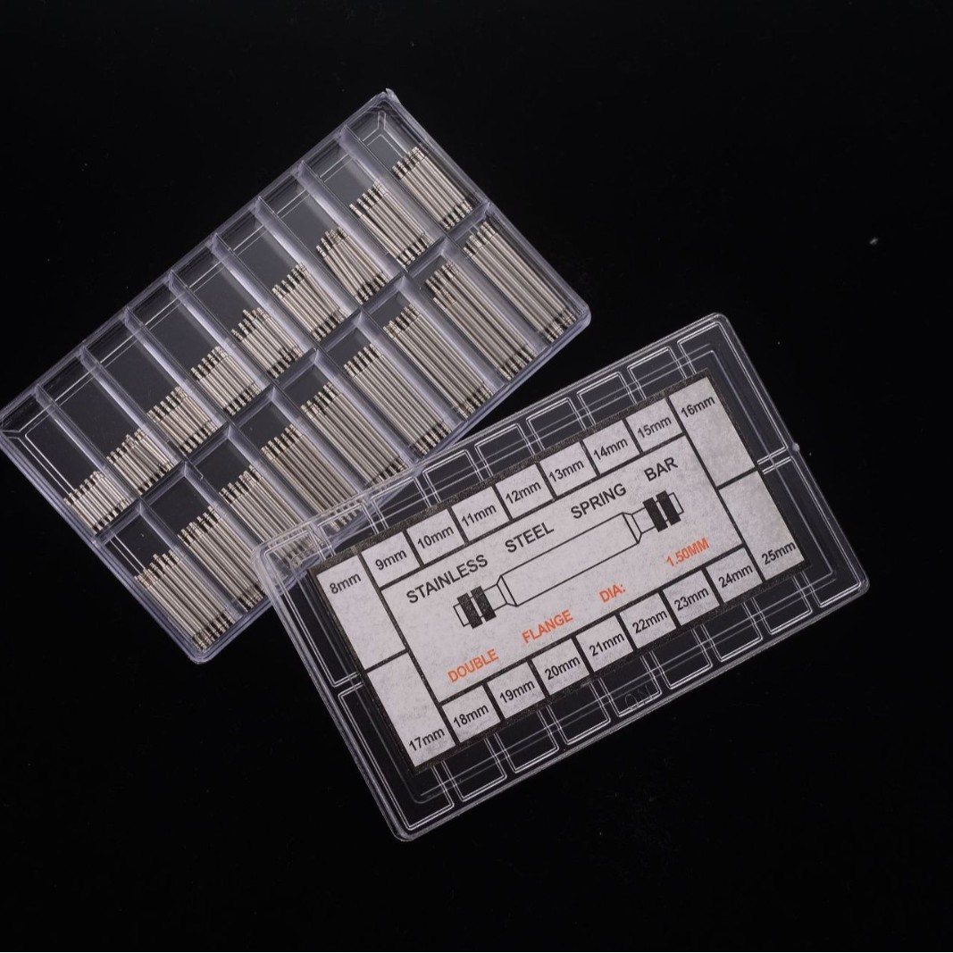 360PCS Stainless Steel Watch PINS SPRING BARS Band Strap Link Repair Kit 8-25mm