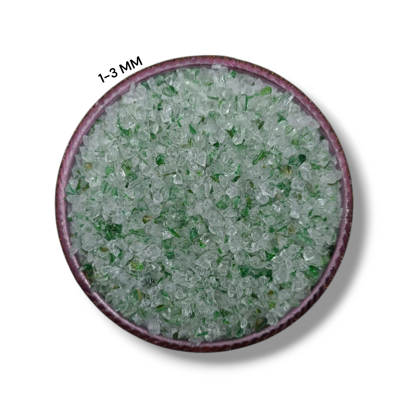Crushed Ledger Green Rutile Coarse Gemstone Powder Hydro Quartz Crushed Inlay