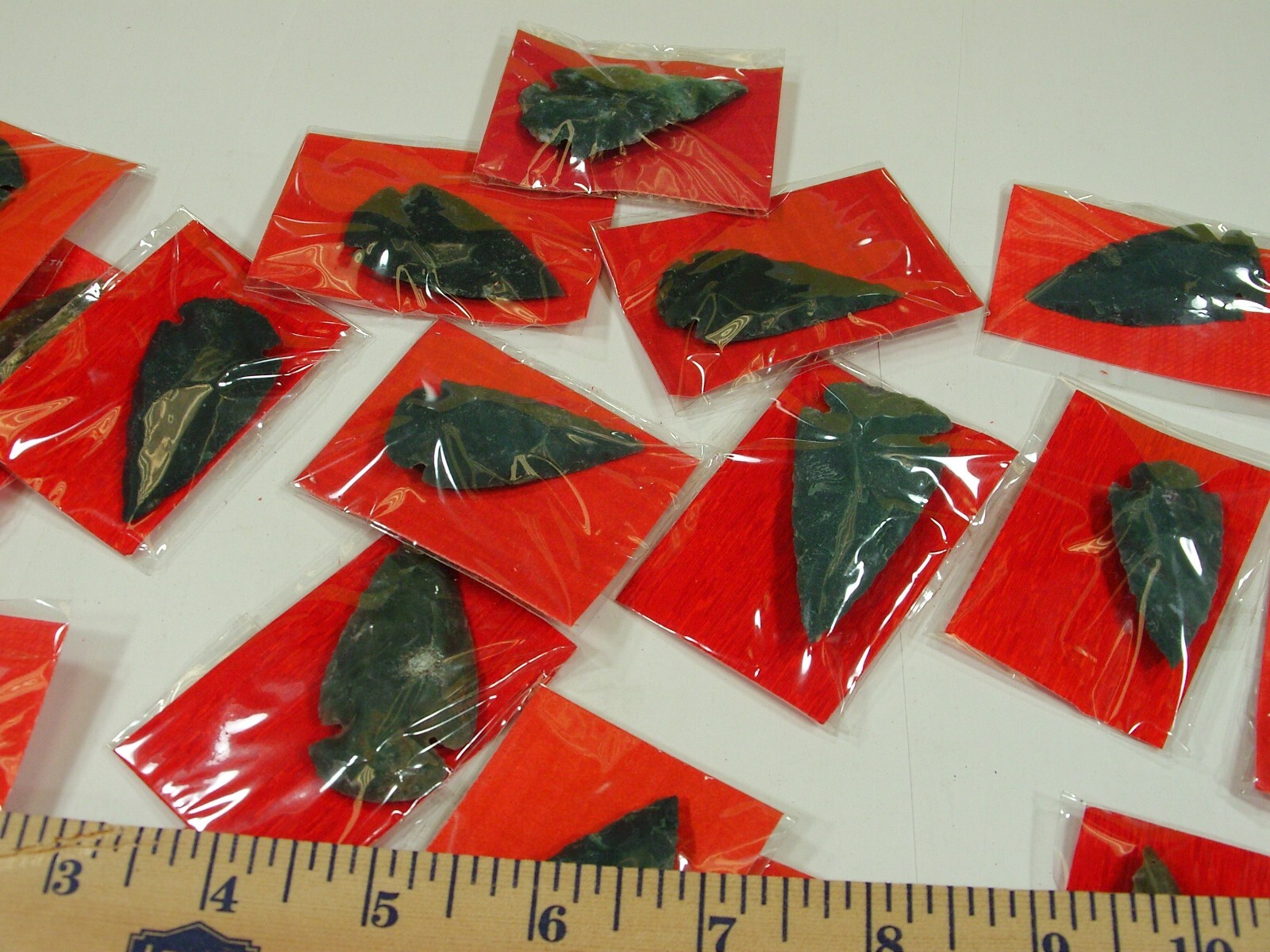 30 Pieces Large 2″ – 2 1/2″ India Handmade Agate Arrowheads Bulk Lot (FC-51) ⭐
